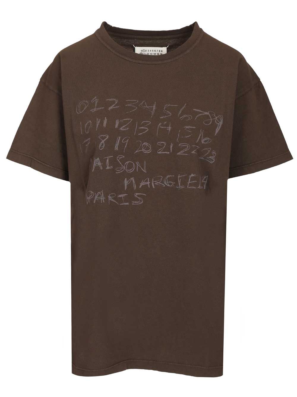 Numeric T-Shirt Brown Cotton