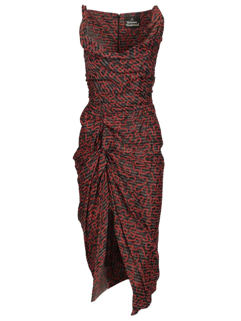 Panther Sleeveless Dress Cotton Cupro