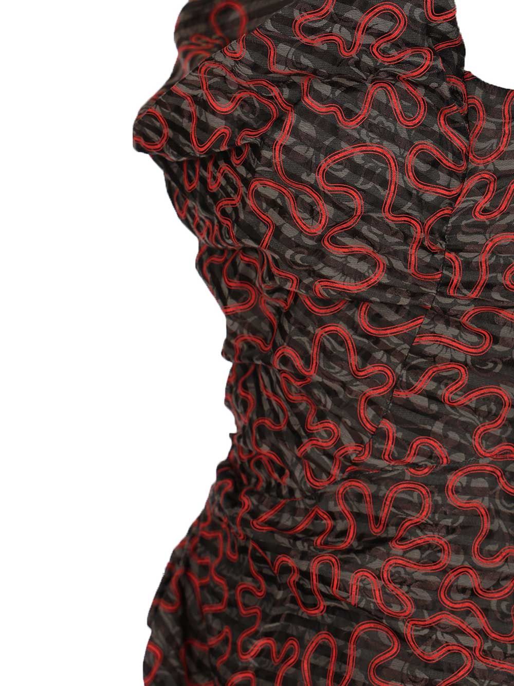 Panther Sleeveless Dress Cotton Cupro