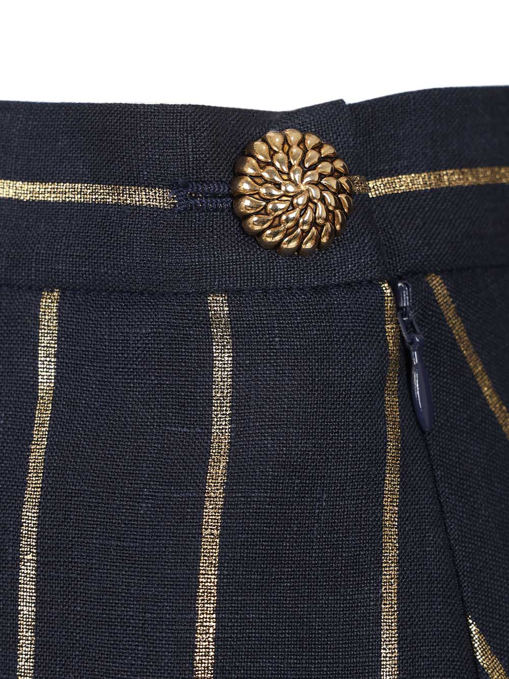 MAXI INFINITY SKIRT Blue Linen