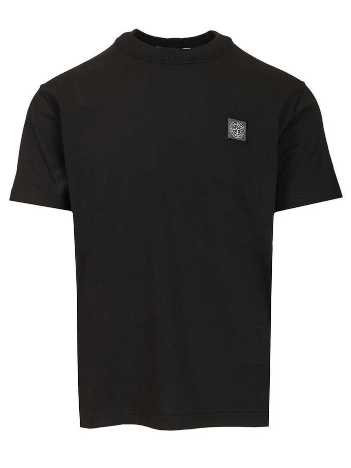 Short-sleeved T-shirt in organic cotton jersey Black