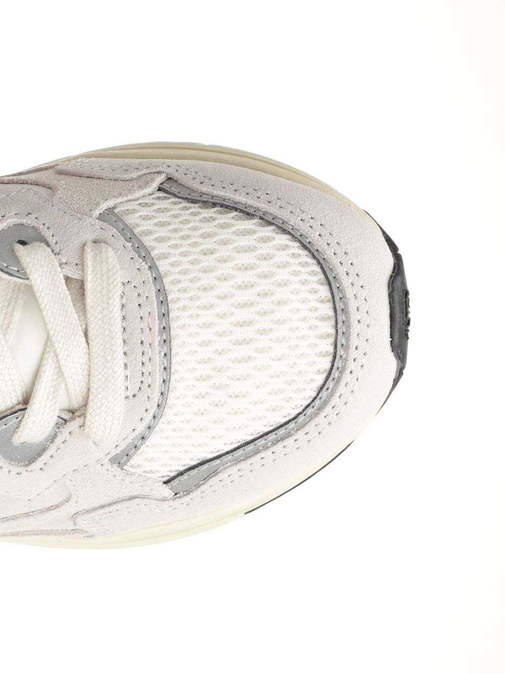 Hyperway sneaker in mesh and suede White