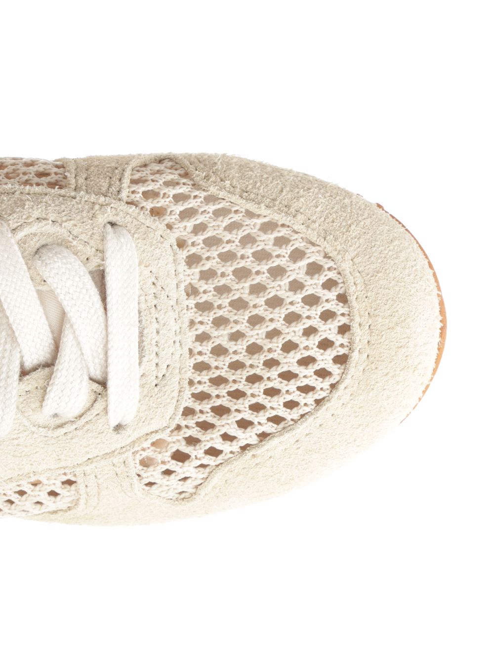 Windspin sneaker in perforated leather Beige