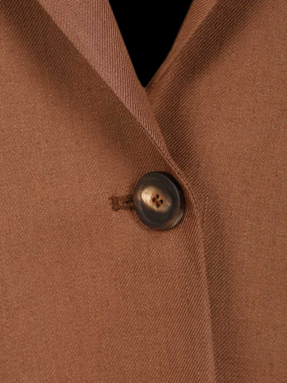 Linen Blazer Brown Jacket