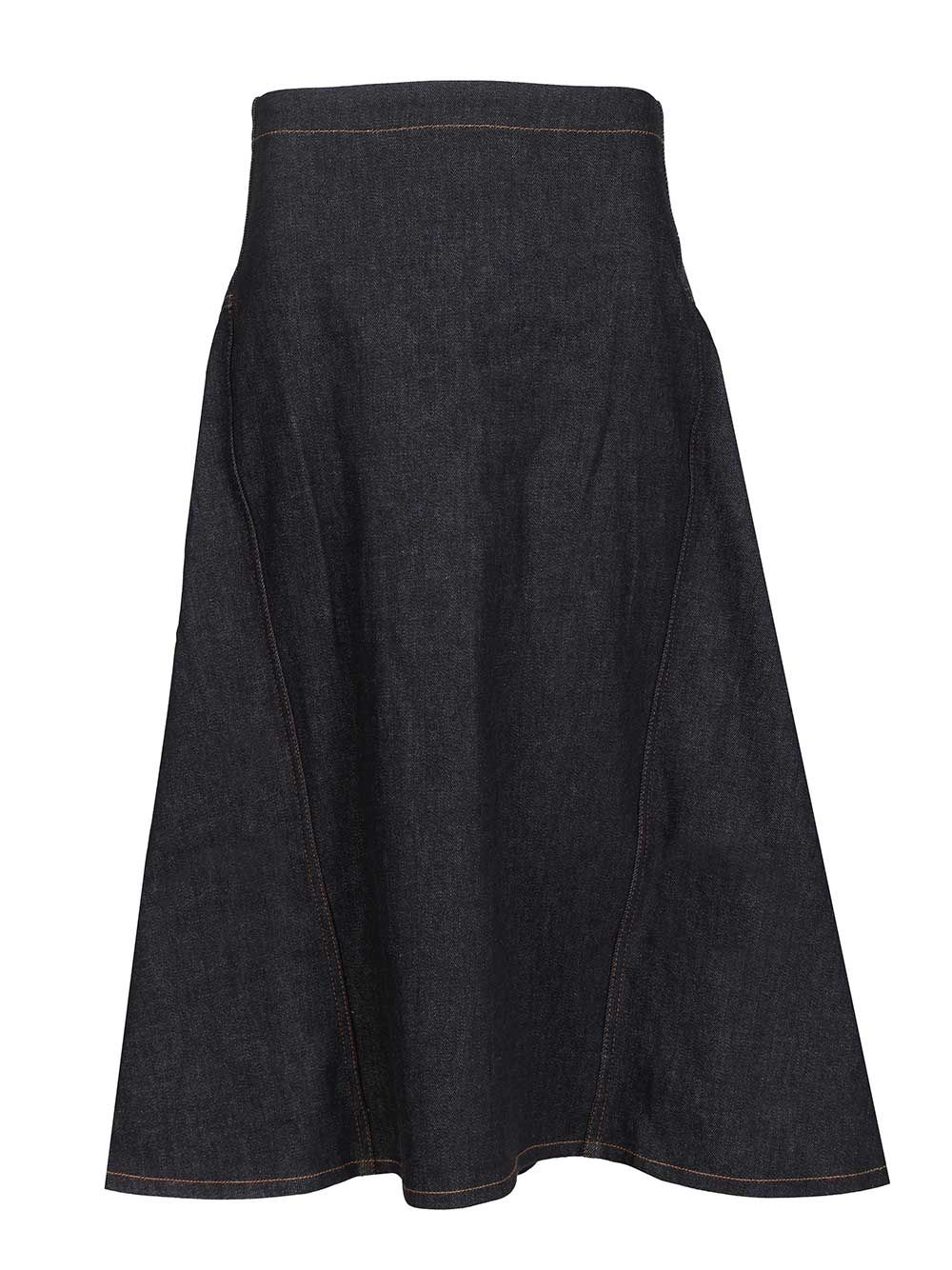 Lavoir de-Nîmes denim skirt Blue Cotton Cashmere Elastane