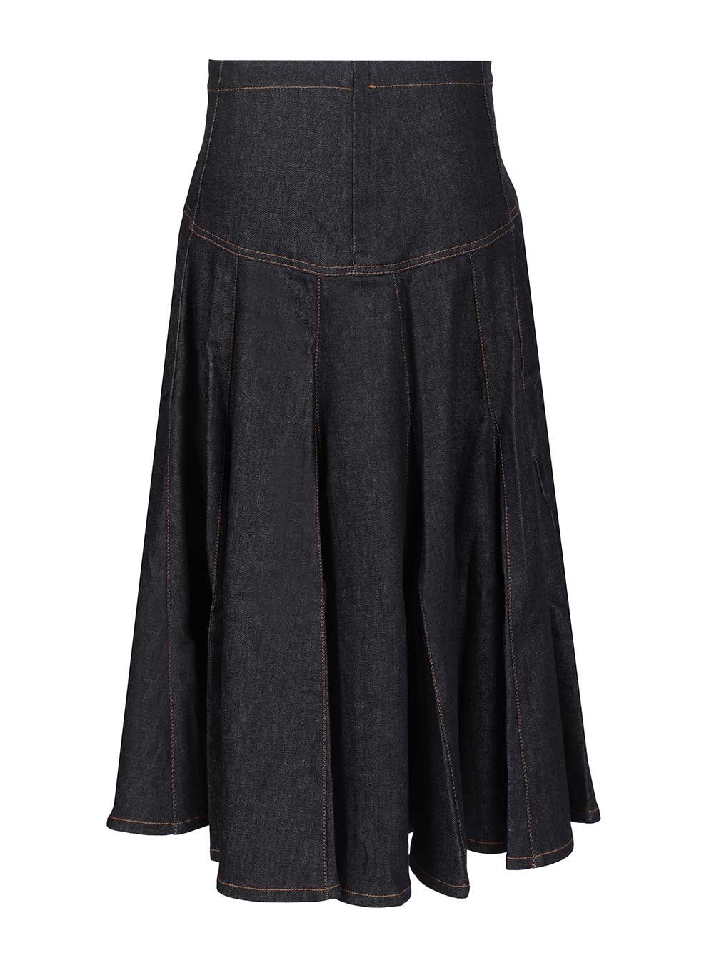 Lavoir de-Nîmes denim skirt Blue Cotton Cashmere Elastane
