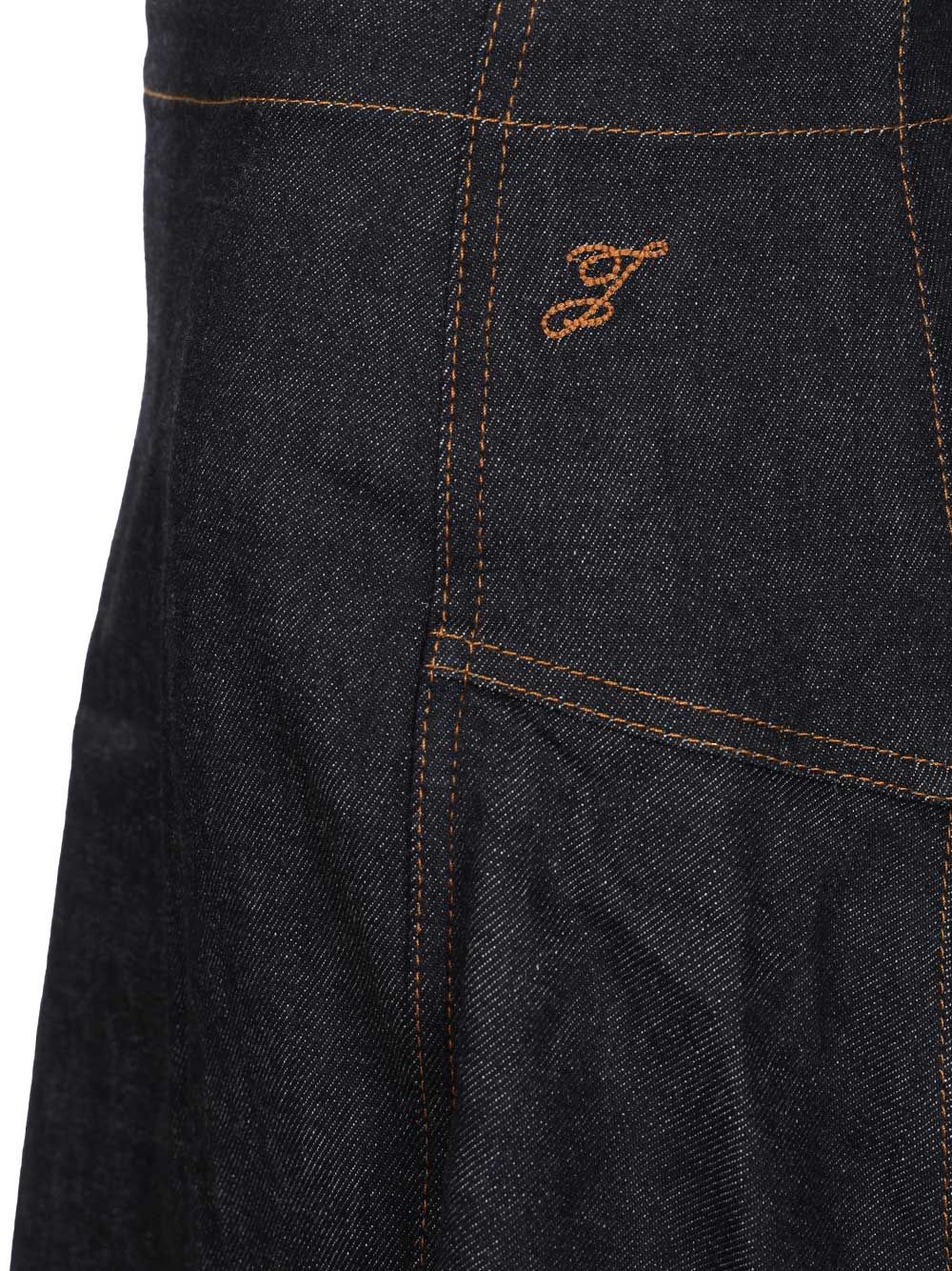 Lavoir de-Nîmes denim skirt Blue Cotton Cashmere Elastane