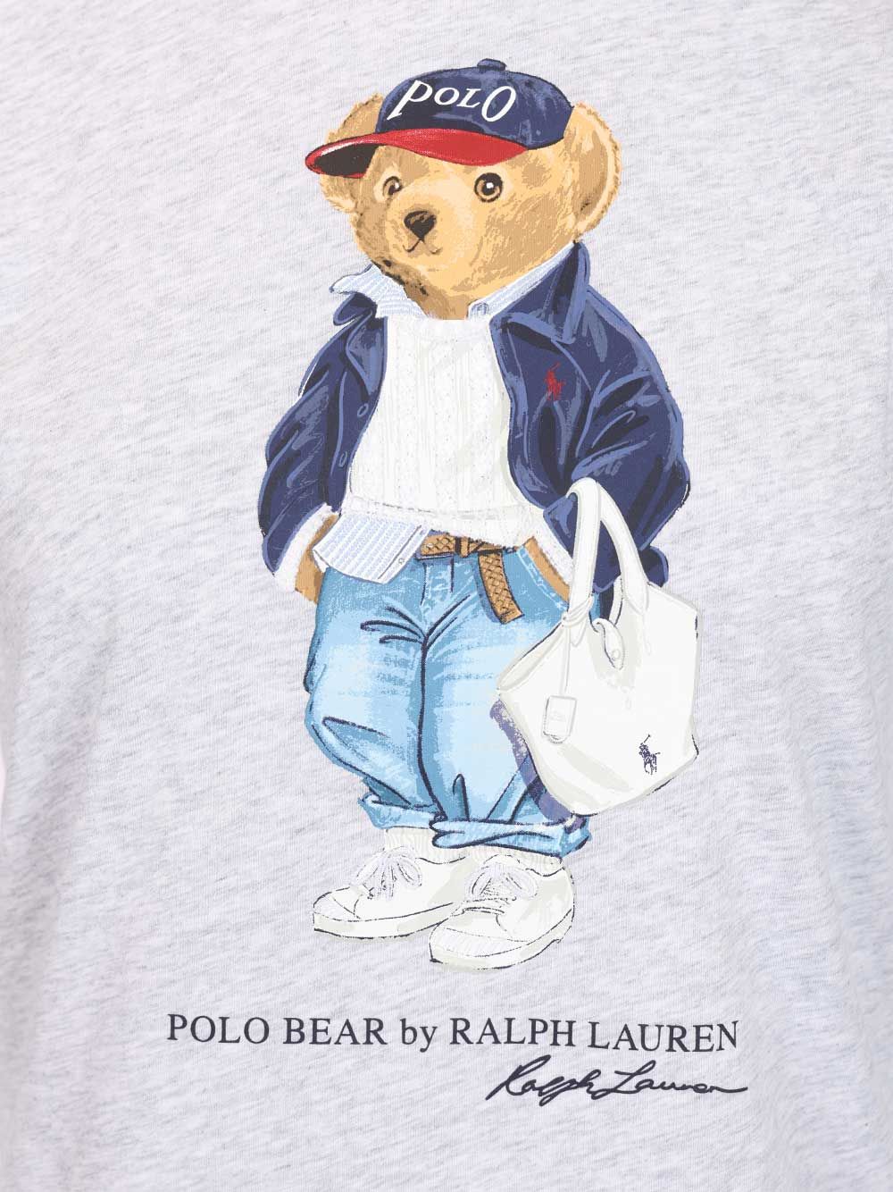 Polo Bear T-shirt Grey Cotton