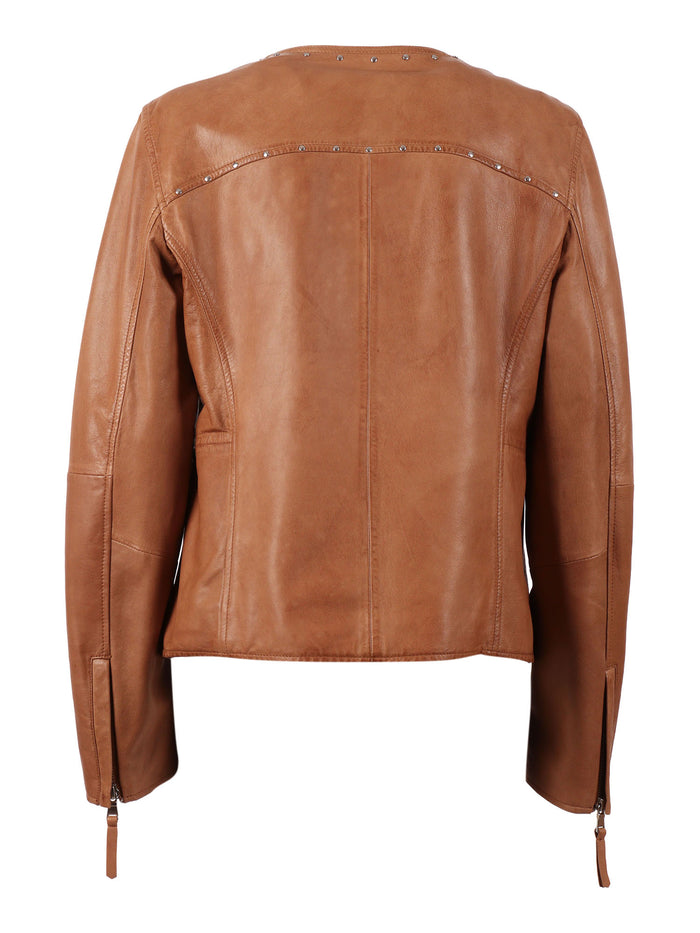 Woman�leather�jacket Camel Leather Jacket