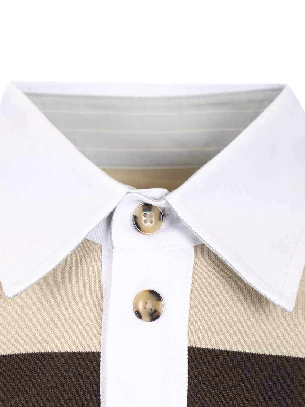 Rugby Polo Shirt Brown Cotton