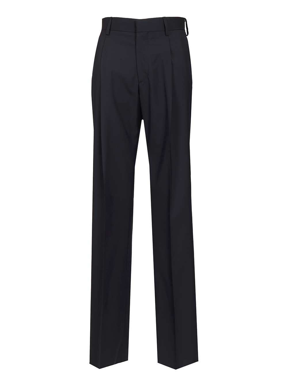 Wool trousers Black