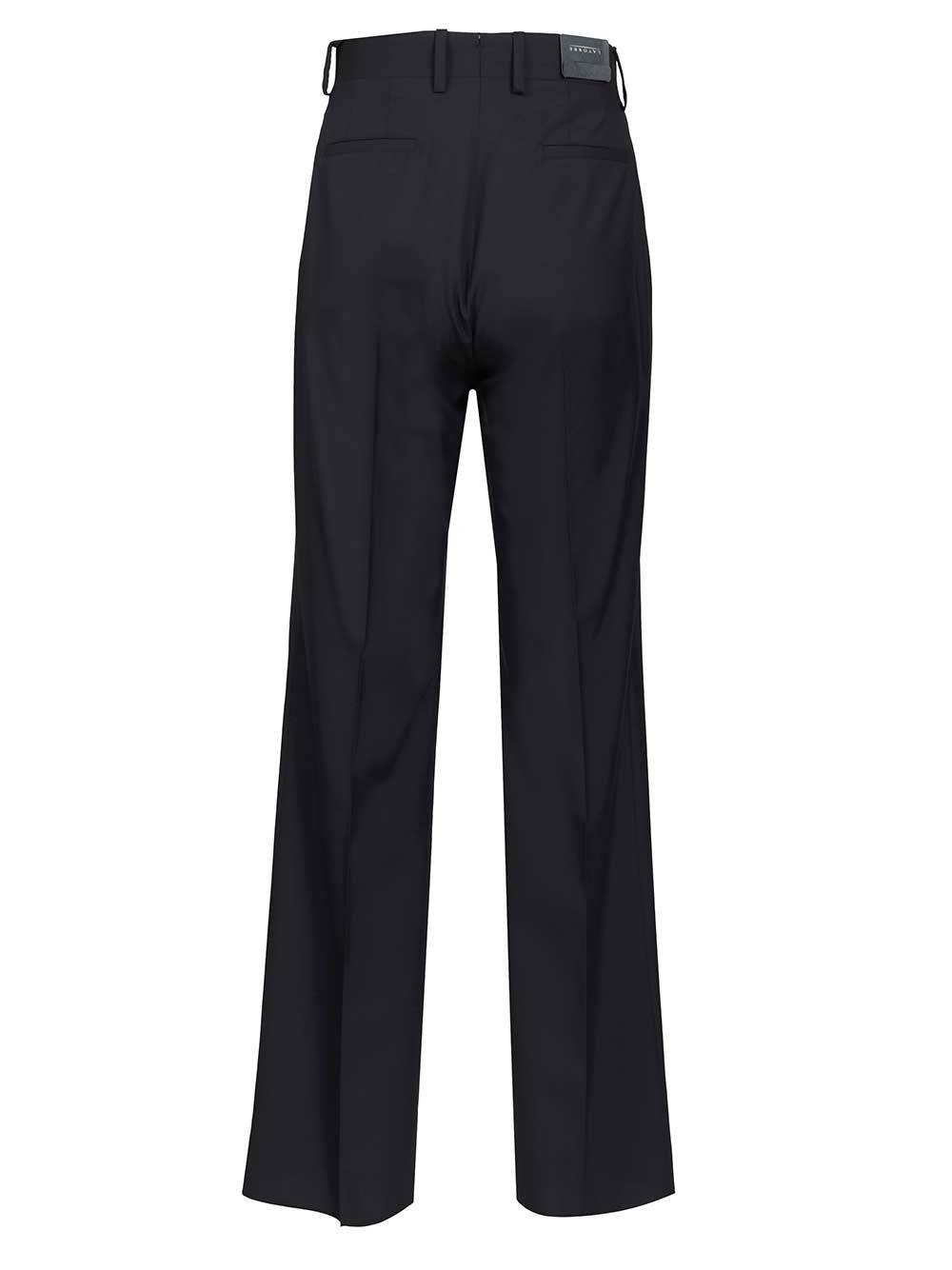 Wool trousers Black