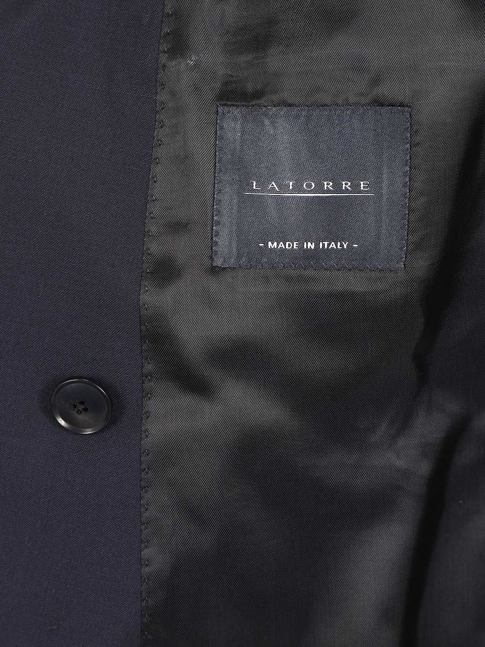 Double-breasted wool blazer Black Jacket