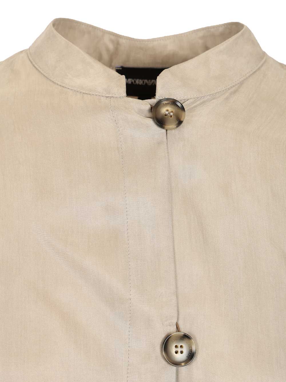 Guru Collar Shirt Grey Fabric : Lyocell