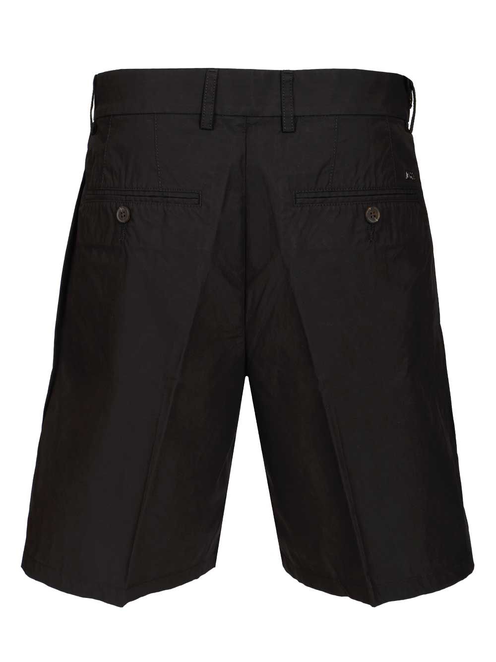Bermuda shorts Black Cotton Trousers