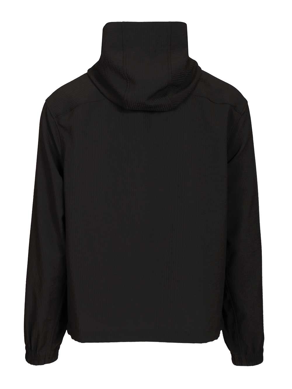 Water Repellent Nylon Blouson Black Jacket