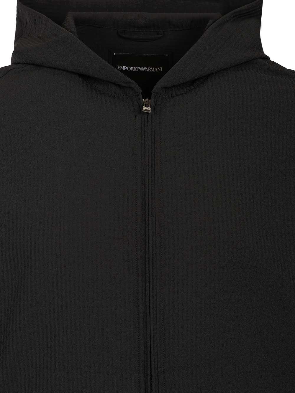 Water Repellent Nylon Blouson Black Jacket