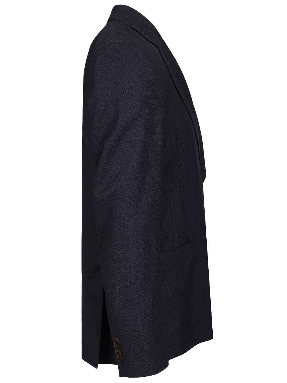 Navy single-breasted blazer Blue Wool Jacket