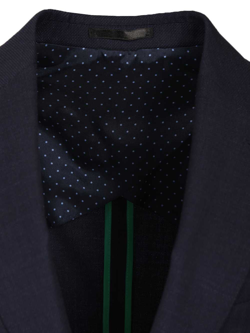 Navy single-breasted blazer Blue Wool Jacket