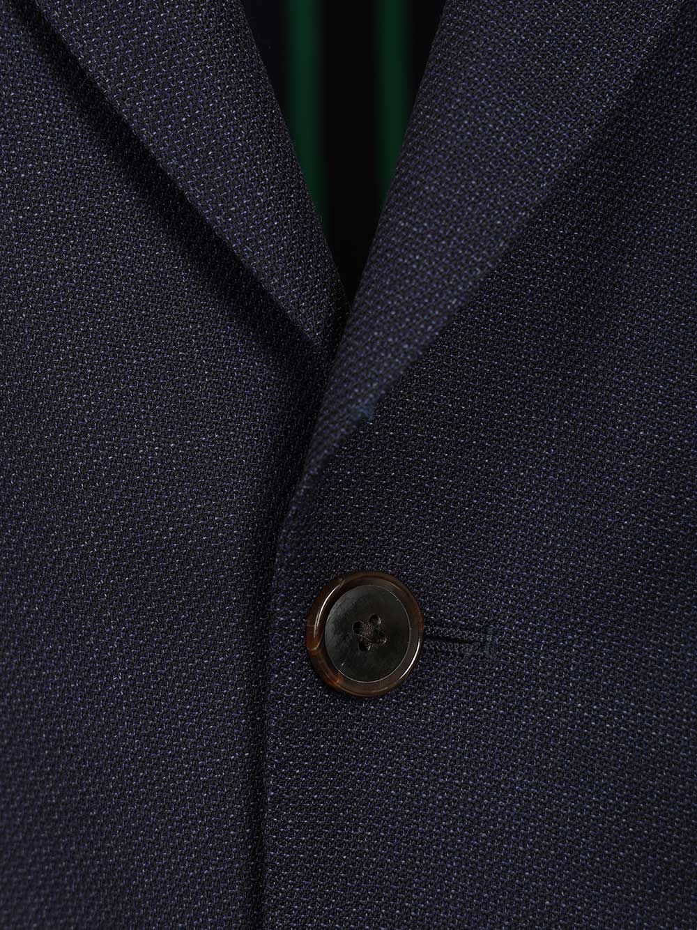 Navy single-breasted blazer Blue Wool Jacket