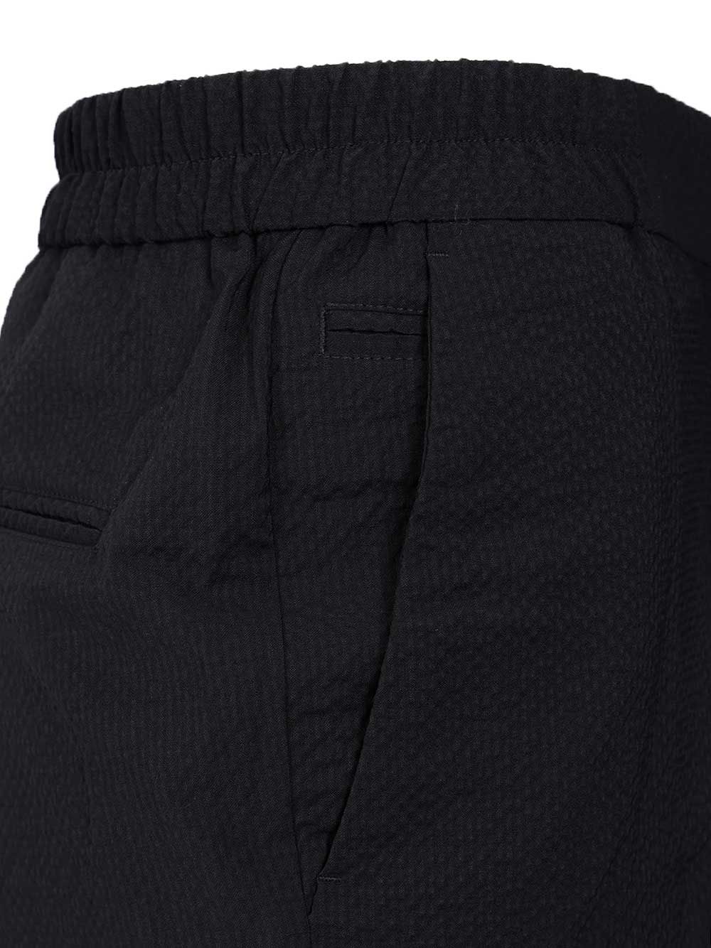 Slim-Fit Stretch Wool Trousers Blue Elastane Viscose