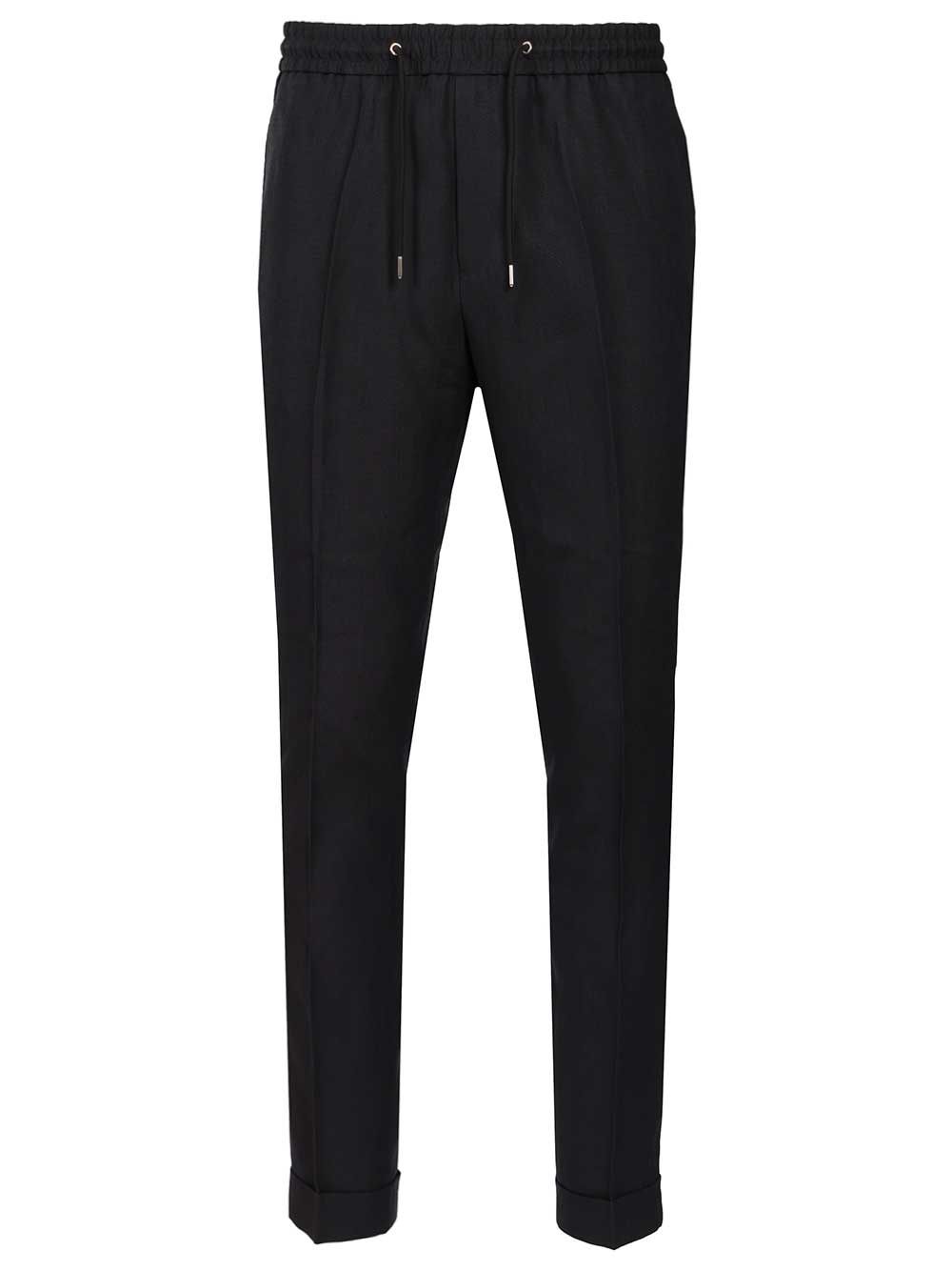 Slim fit linen trousers Blue