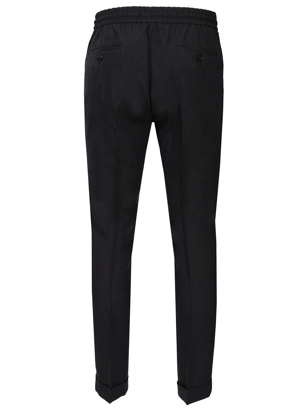 Slim fit linen trousers Blue