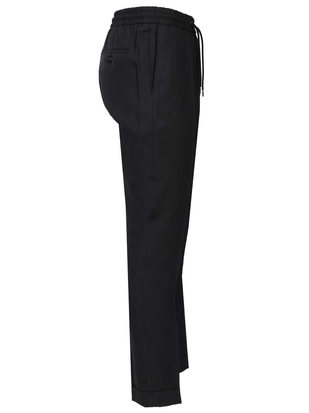 Slim fit linen trousers Blue