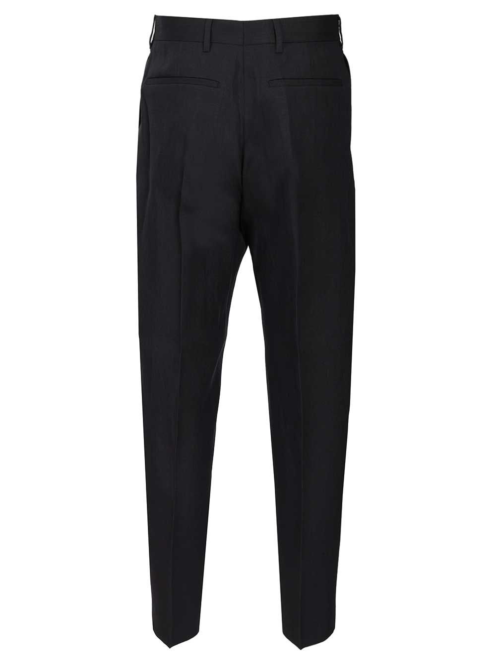 linen trousers Blue Viscose