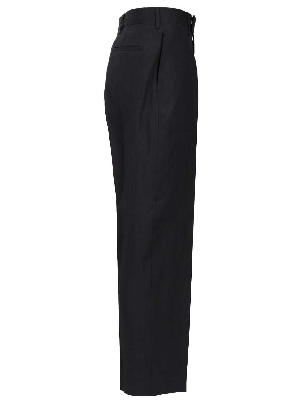 linen trousers Blue Viscose