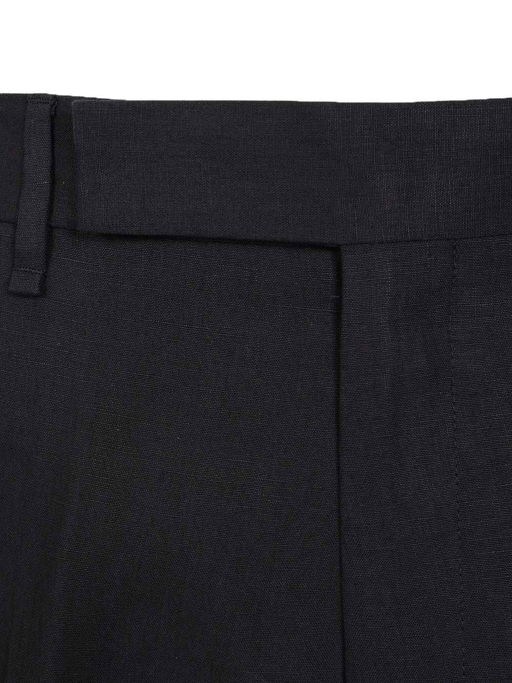 linen trousers Blue Viscose