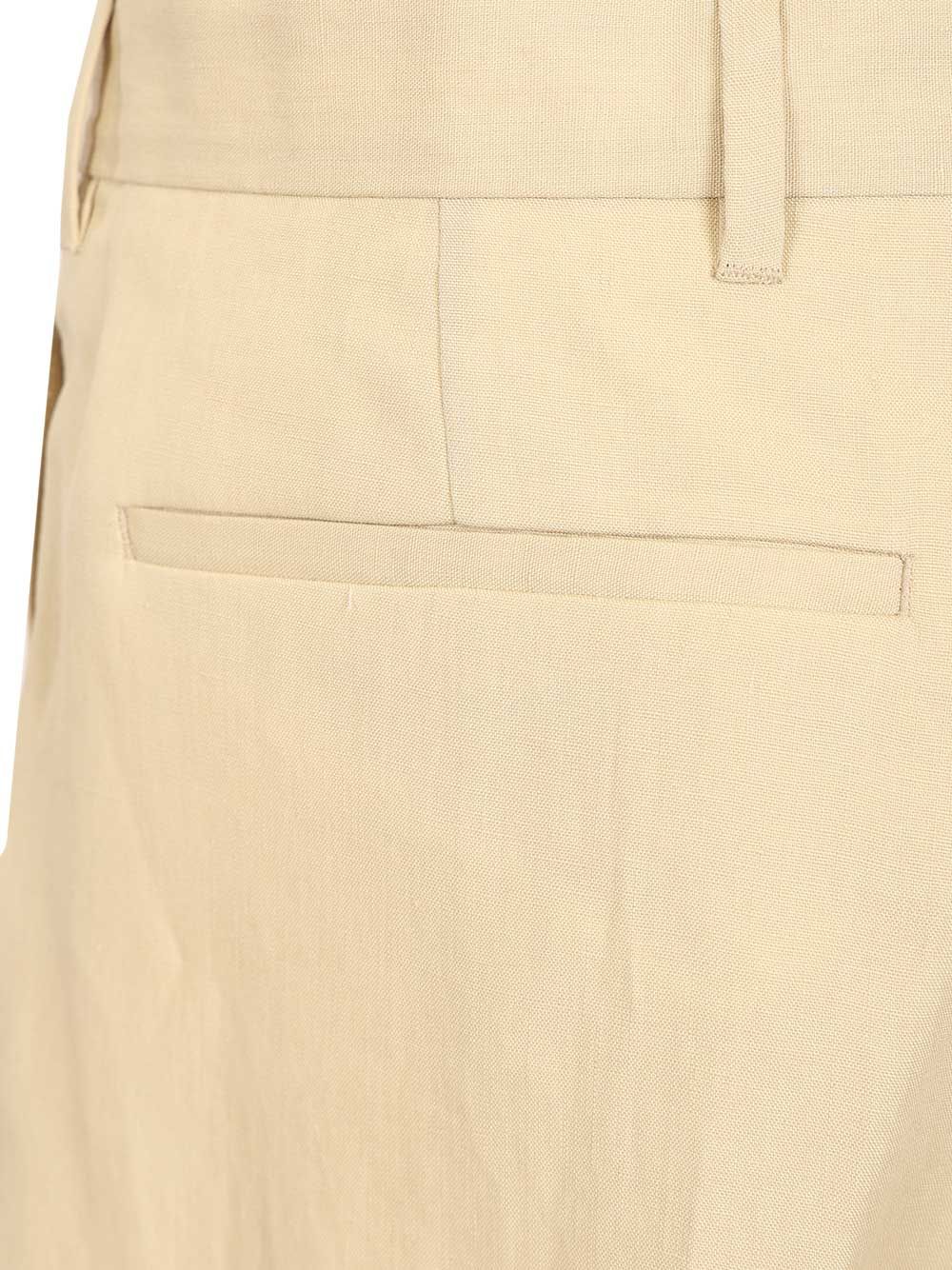 linen trousers White Viscose