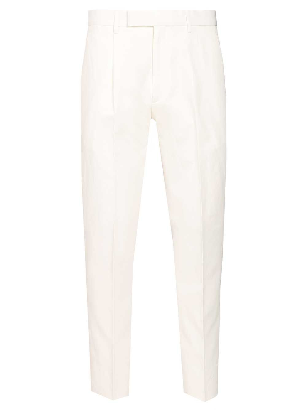 Tailored Trousers White Main Material: Cotton
