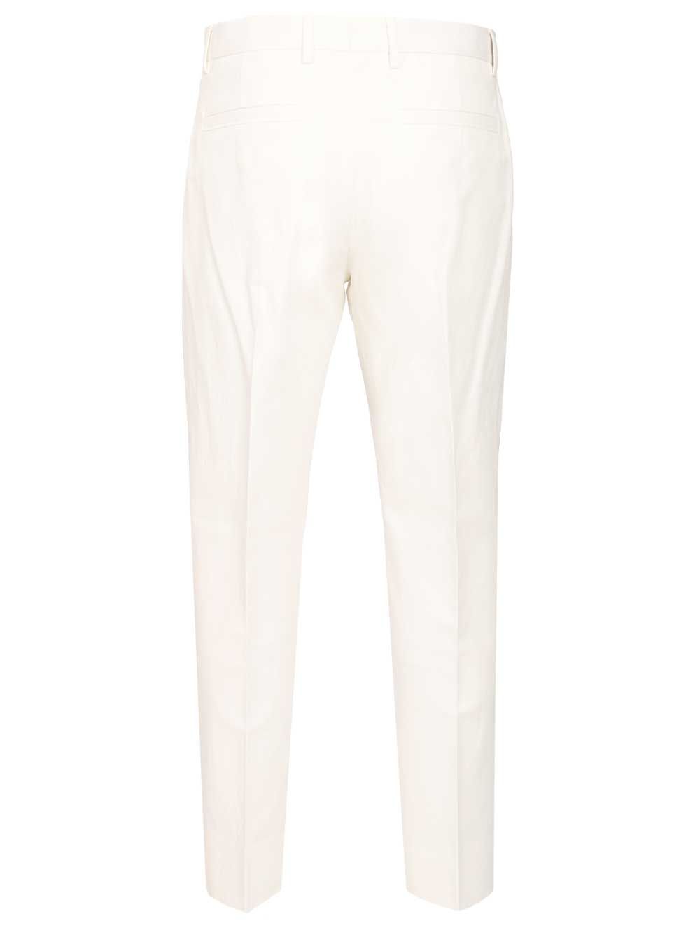 Tailored Trousers White Main Material: Cotton
