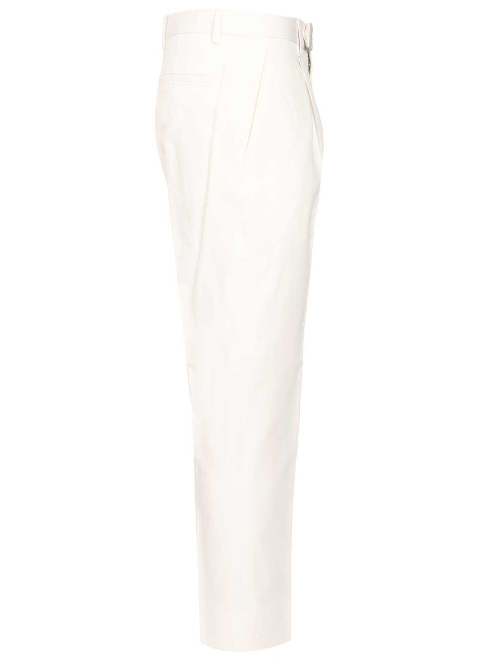 Tailored Trousers White Main Material: Cotton