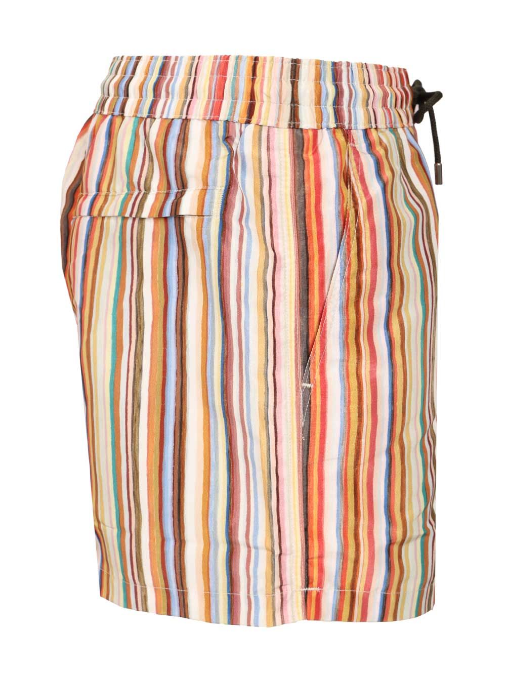 Striped Swim Shorts 100 Recycled Polyester Swimwear