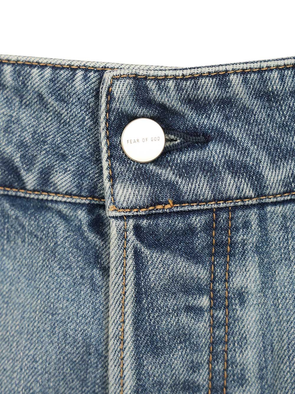 utility shorts Blue Cotton Trousers