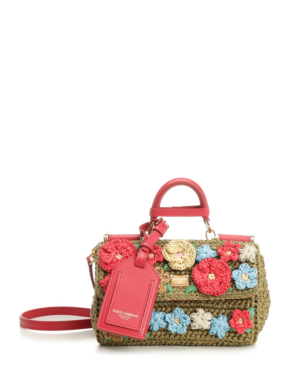 My Sicily crochet bag Multicolor Vi+0.pvc+calfskin Co+calfskin Handbags