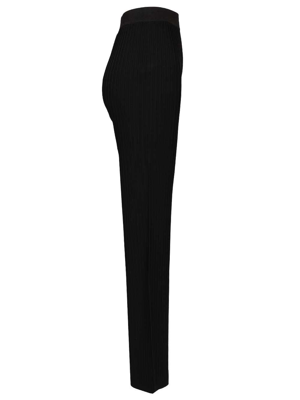 BELLO KNITTED TROUSERS Black In Maglia Viscosa