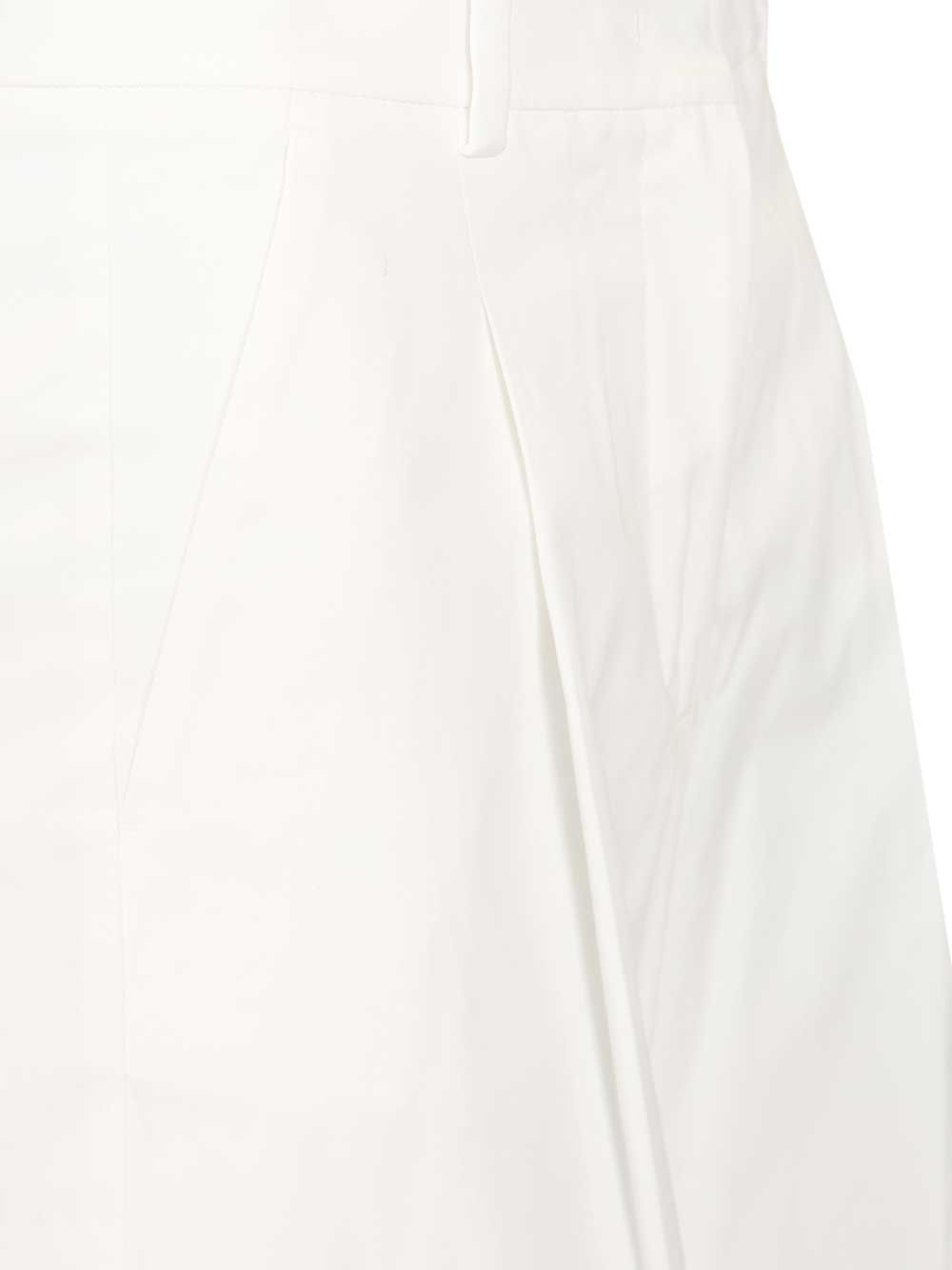 Gabardine Trousers White Cotone