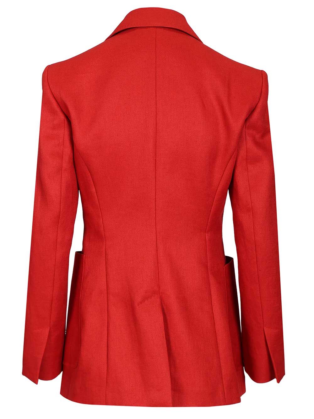 linen blazer Red Jacket