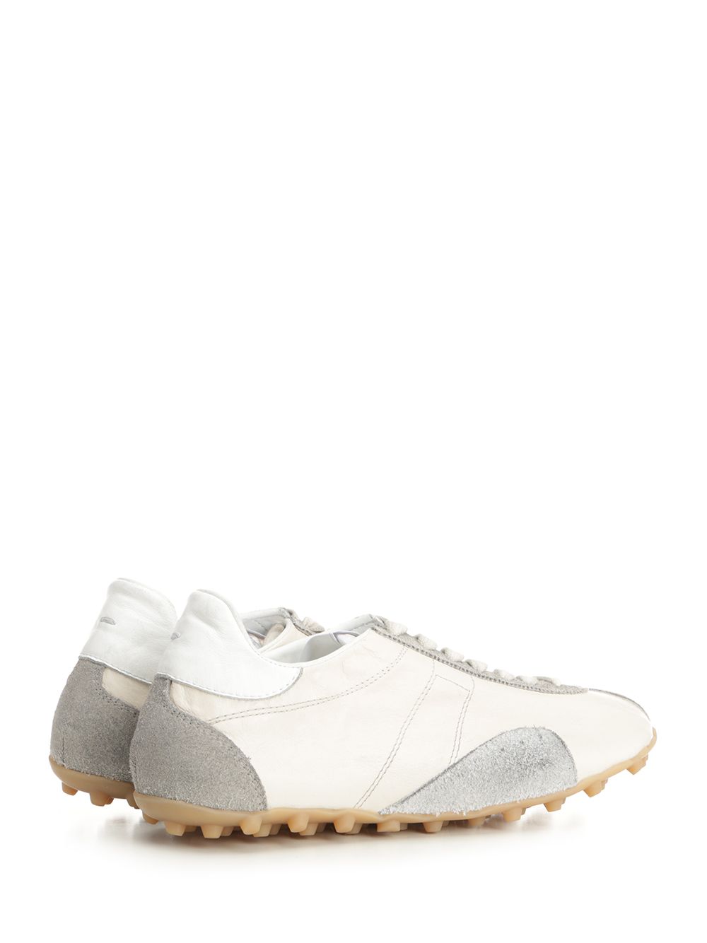 Sprinters sneakers in cracked leather and suede Multicolor Goatskin