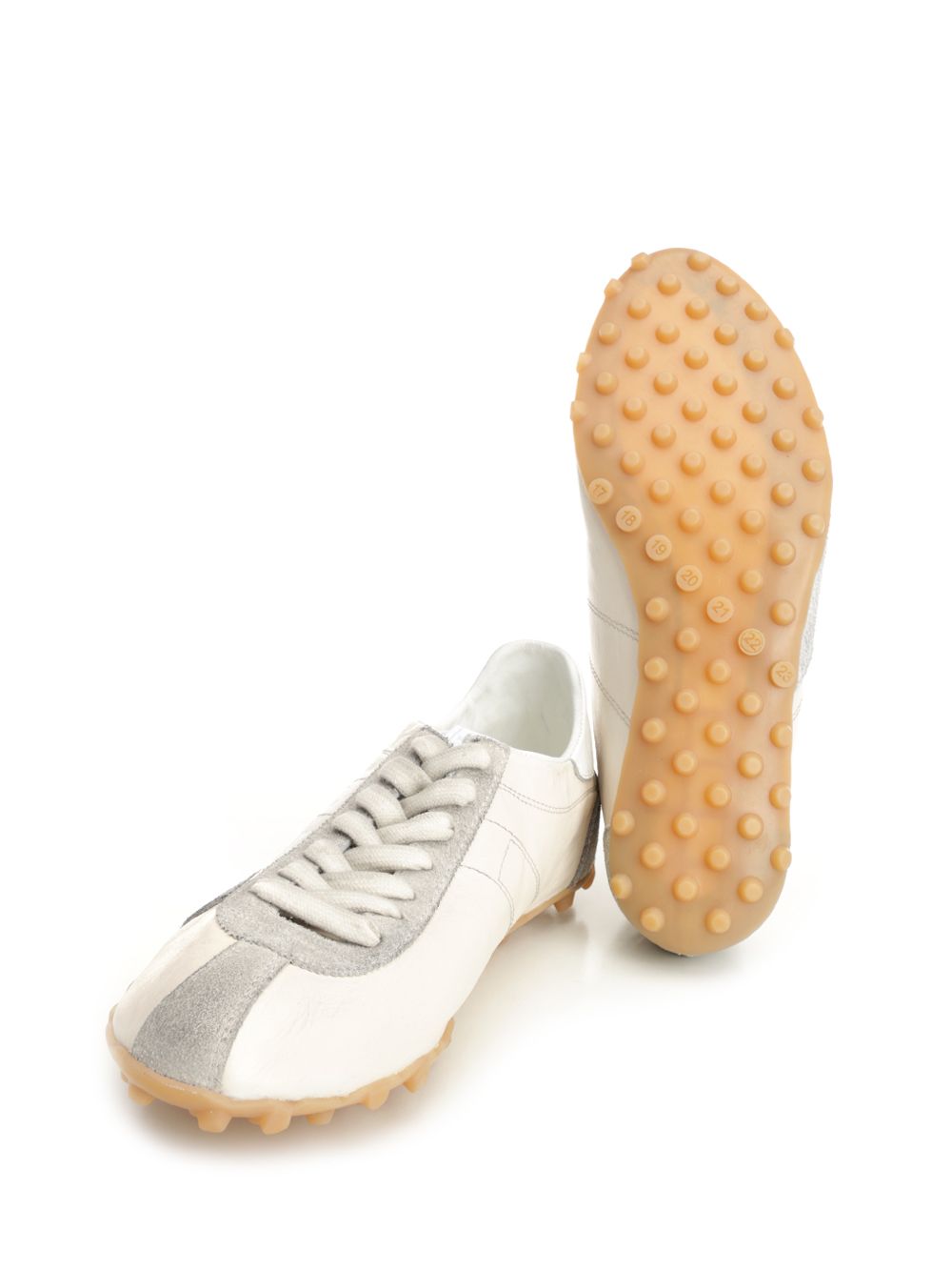 Sprinters sneakers in cracked leather and suede Multicolor Goatskin
