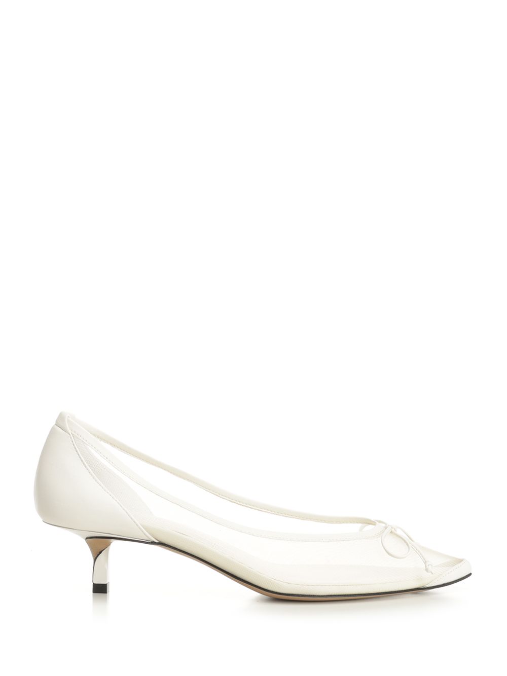 Tourni low-heeled pumps White 38 Polyamide /sole: Cowhide