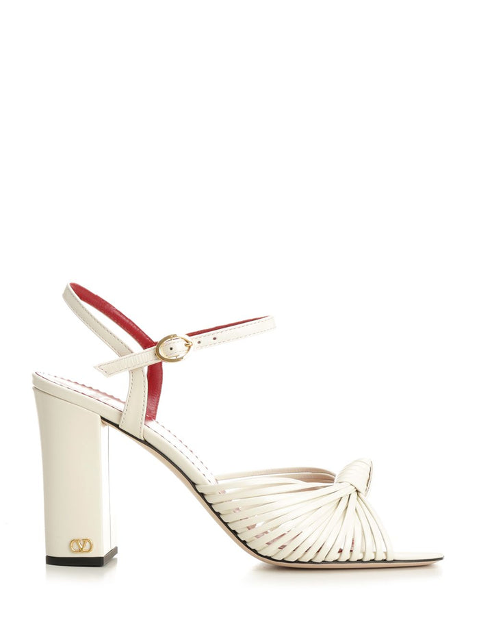Annet sandal White Goat Leather