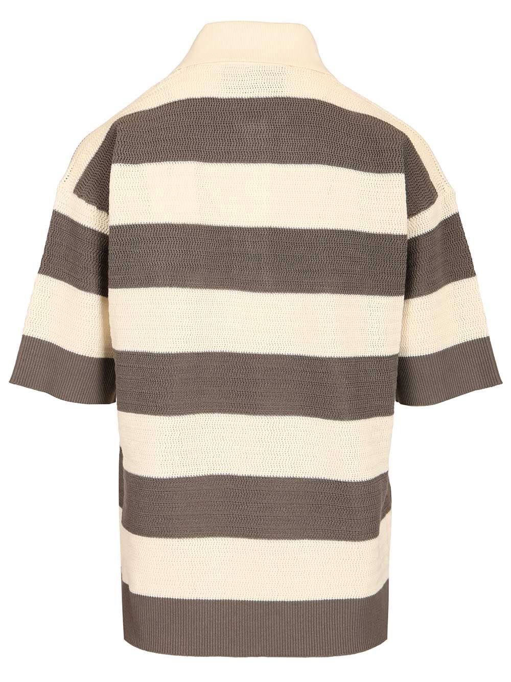 SHORT SLEEVES POLO WITH AMI DE COEUR PATCH Multicolor Shirt