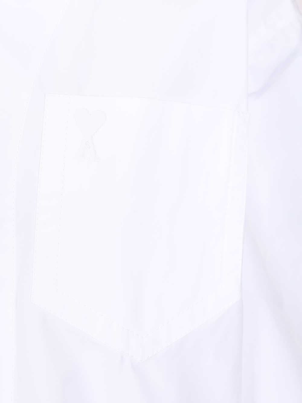 Short-sleeved poplin shirt White Cotton