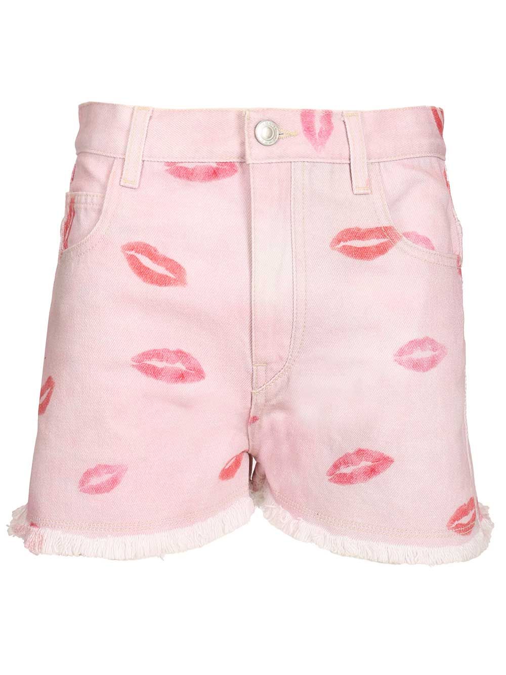 Lesia Shorts Rose Cotton Trousers