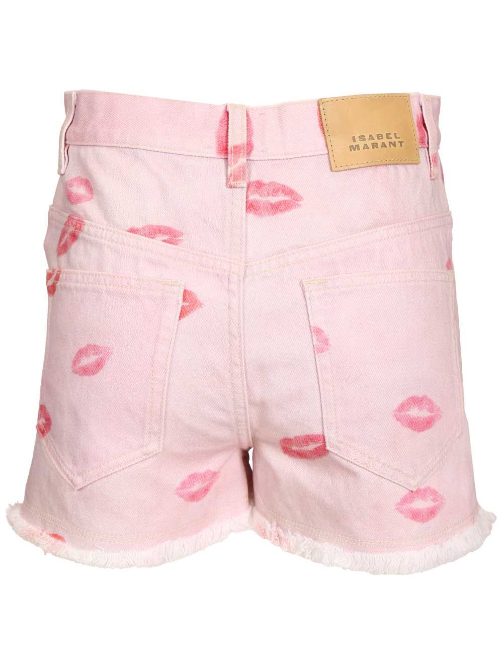 Lesia Shorts Rose Cotton Trousers