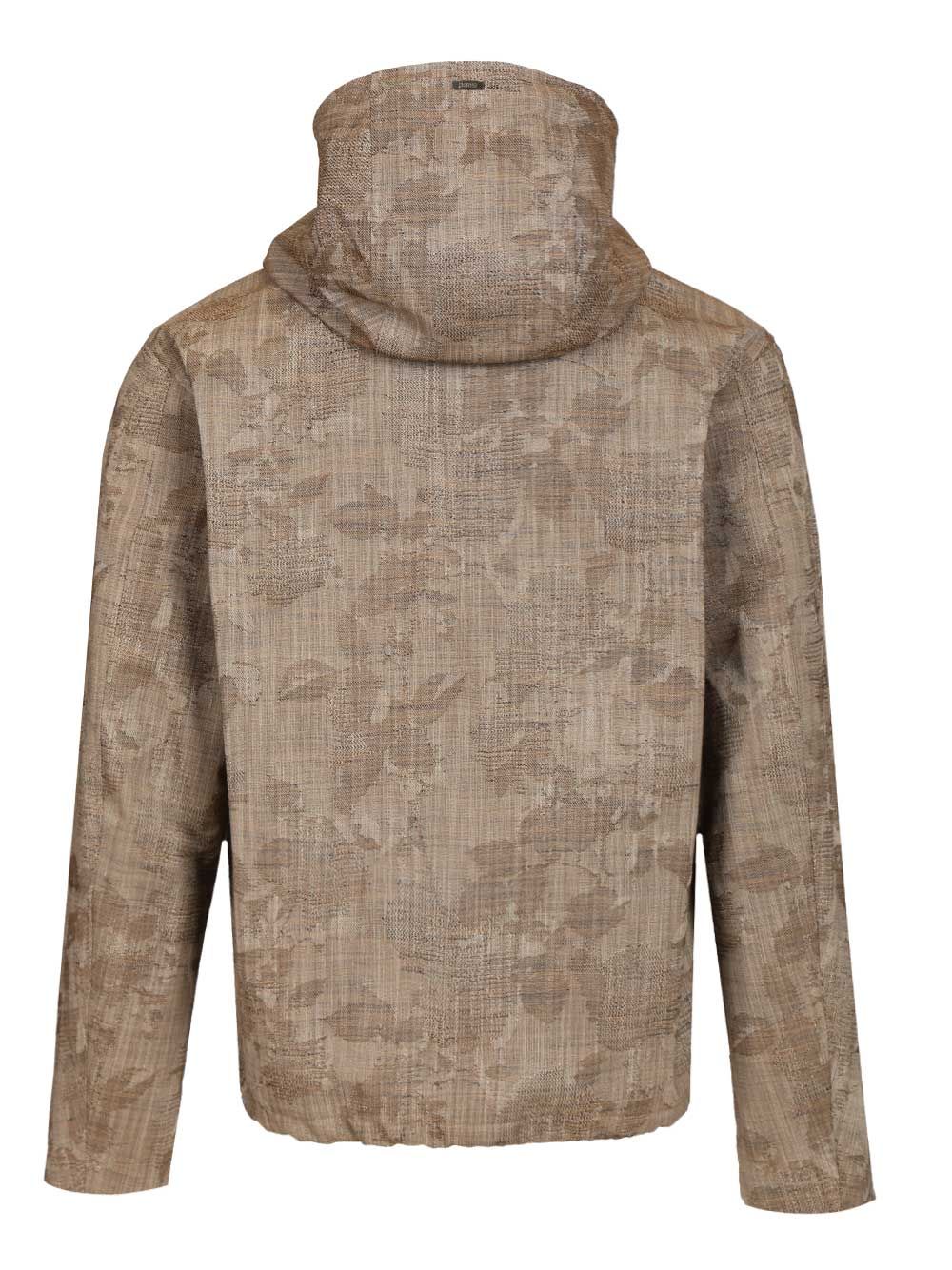 Jacquard Jacket Brown Polyester Lining Cotton